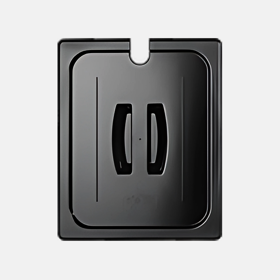 1/1 Notched Gastronorm Pan Black Lid