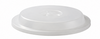 24 cm Round Frosted Clear Plate Cover Polycarbonate