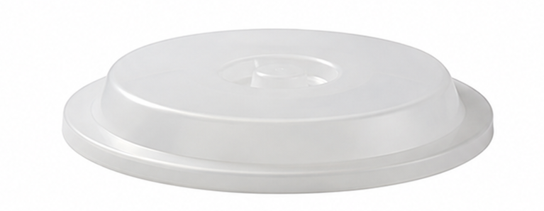 24 cm Round Frosted Clear Plate Cover Polycarbonate