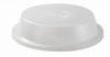 24 cm Round Frosted Clear Plate Cover Polycarbonate