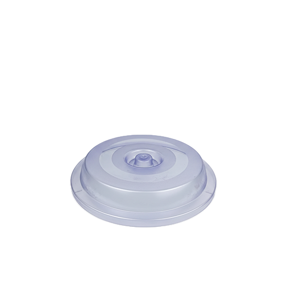 9.1x1.2 cm Round Frosted Blue Plate Cover Polycarbonate
