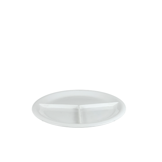 3 Compartments Flat Plate 26 cm Polycarbonate