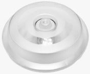 12.5 x 2 cm Frosted Clear Round Polycarbonate Plate Cover