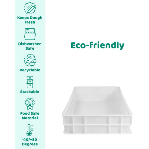 60x40x13 cm Dough Box Polypropylene BPA Free