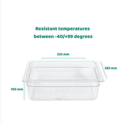 1/2 100 mm Gastronorm Pan