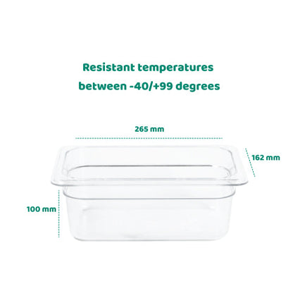 1/4 100 mm Gastronorm Pan