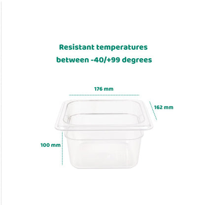 1/6 100 mm Gastronorm Pan