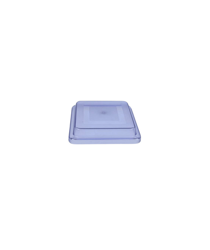 10 x 10 x 2.4 cm  Frosted Blue Square Polycarbonate Plate Cover