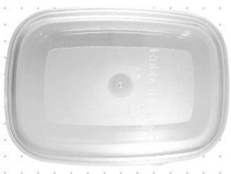 17.5 x 12.2 cm Frosted Clear Rectangular Polycarbonate Plate Cover