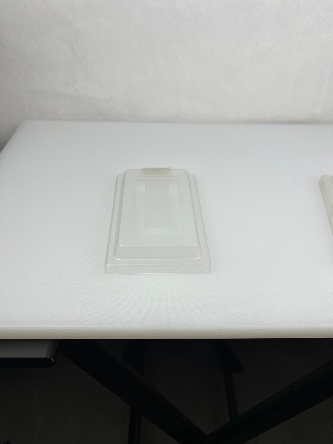 12 x 9.3 x 2.5 cm Frosted Clear Rectangular Polycarbonate Plate Cover
