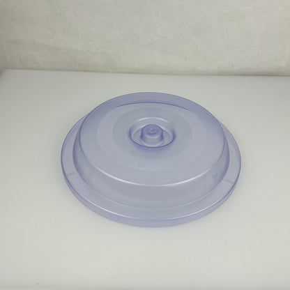 24 cm Frosted Blue Round Polycarbonate Plate Cover