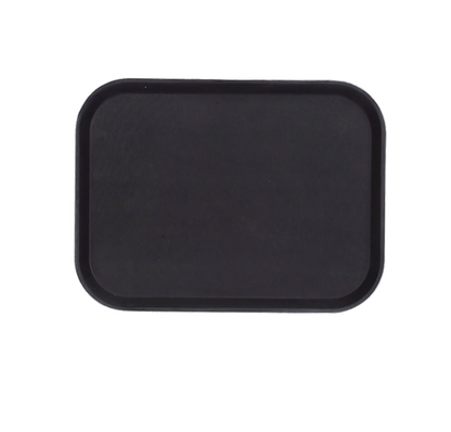 60x40 cm Rectangular Black Non Slip Service Tray