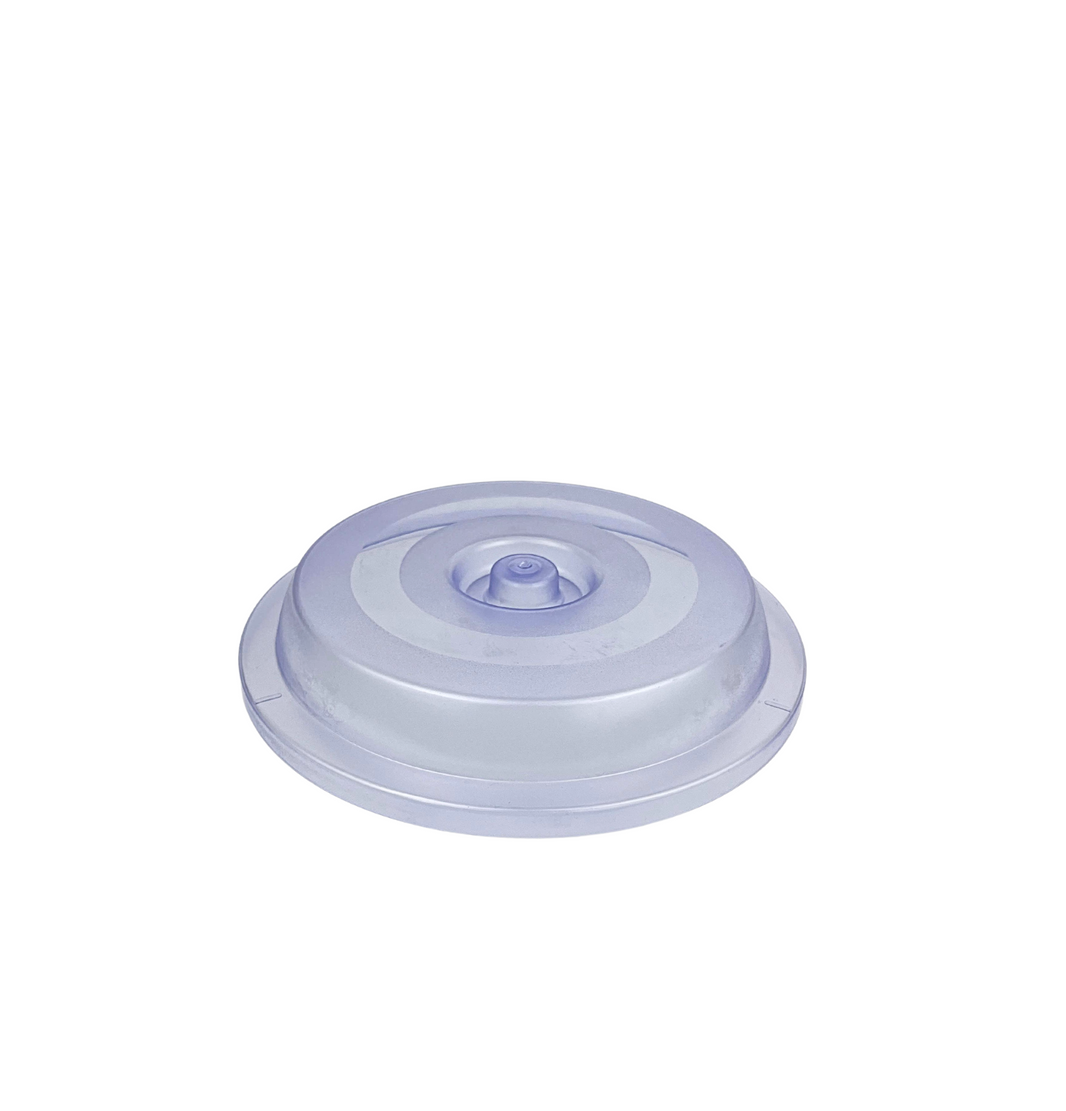 24 cm Frosted Blue Round Polycarbonate Plate Cover