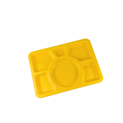 40 x 28 x 30 cm Six Compartments Food Tray ABS