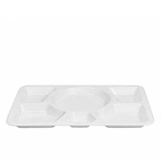 40 x 28 x 30 cm Six Compartments Food Tray Polycarbonate