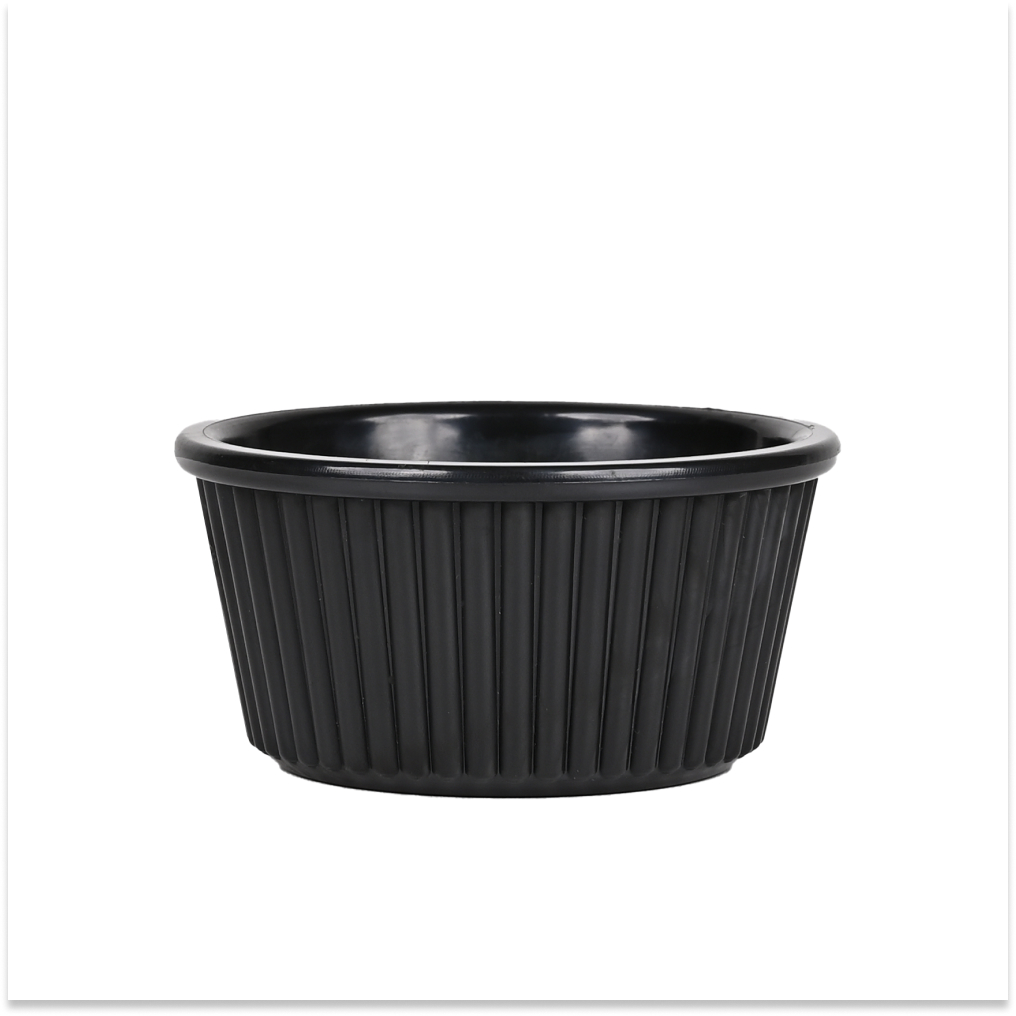 Ramekin Polycarbonate Jam Bowl 5.5 x 2.5 CM 30ml Black