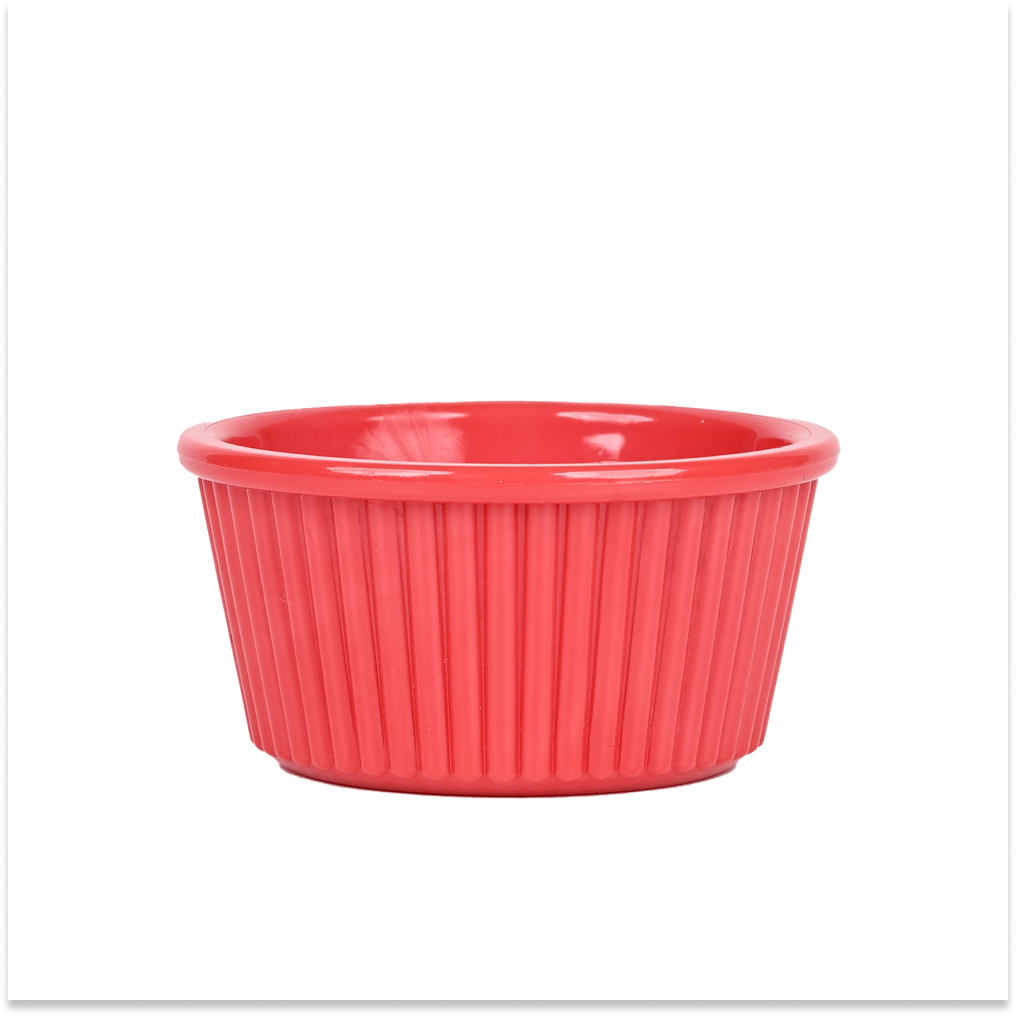 Ramekin Polycarbonate Jam Bowl 5.5 x 2.5 CM 30ml Red