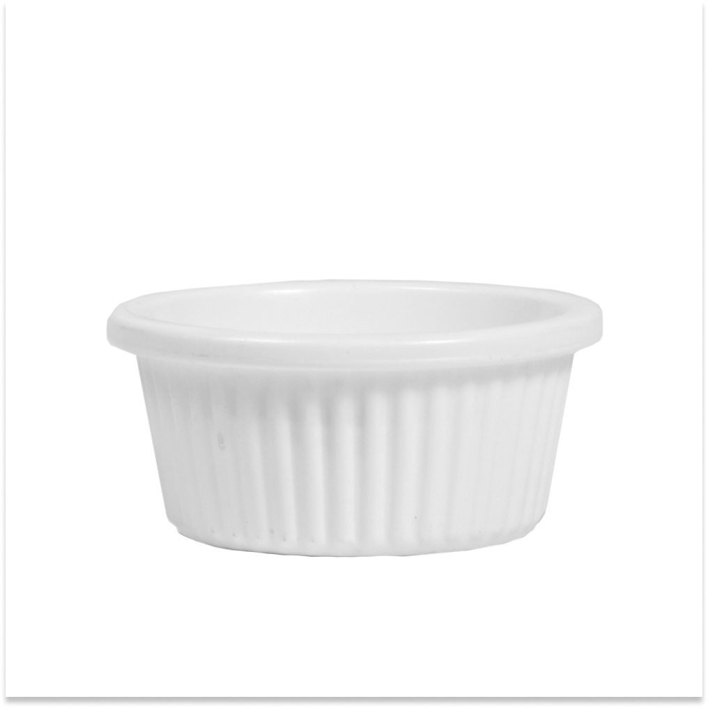 Ramekin Polycarbonate Jam Bowl 5.5 x 2.5 CM 30ml White