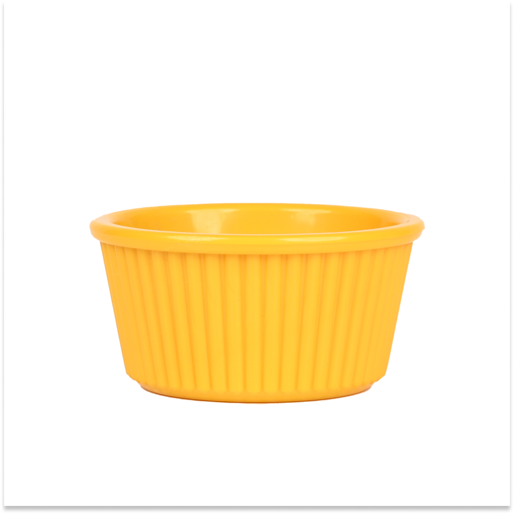 Ramekin Polycarbonate Jam Bowl 5.5 x 2.5 CM 30ml Yellow