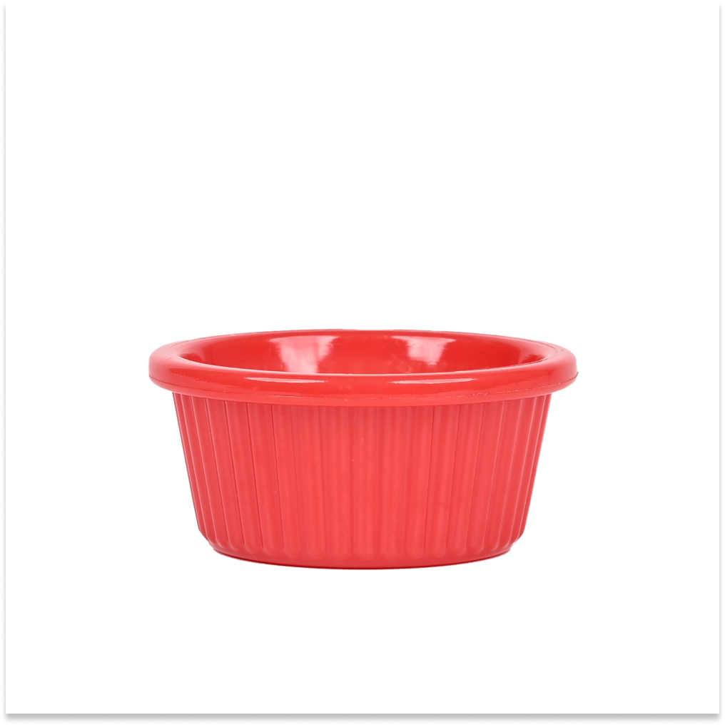 Ramekin Polycarbonate Jam Bowl 6.5 x 3.5 CM 60ml Red