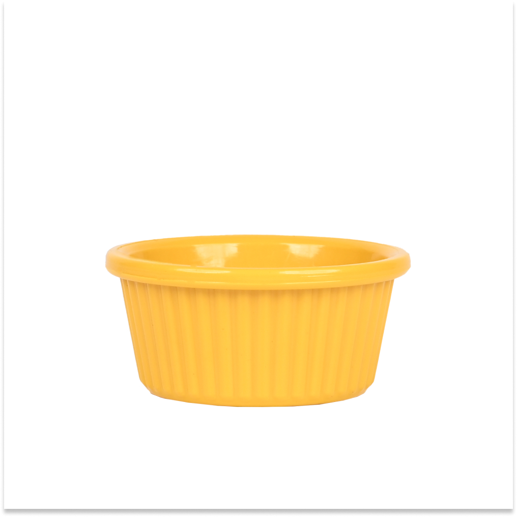 Ramekin Polycarbonate Jam Bowl 6.5 x 3.5 CM 60ml Yellow