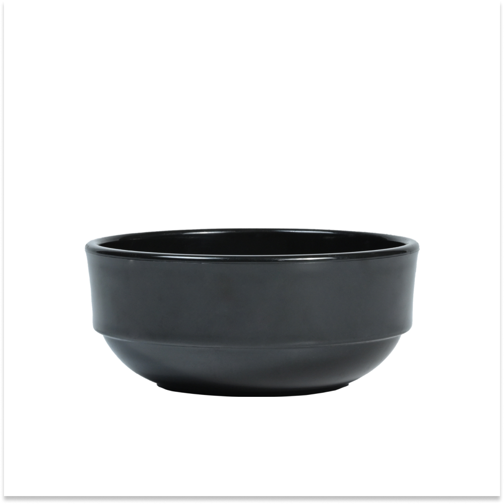 Polycarbonate Bowl 12x5 CM 300 ML Black