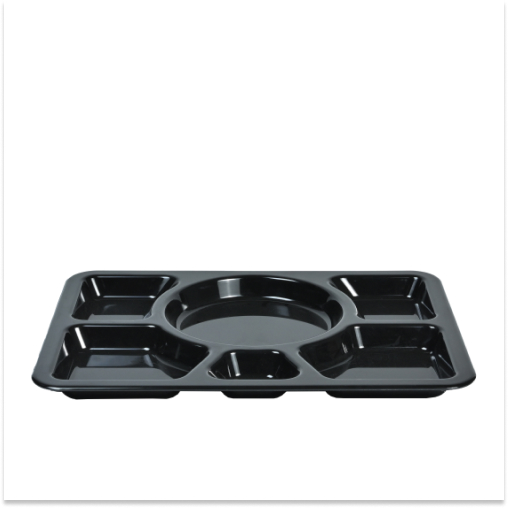 Compartment Tray Polycarbonate 400x280x30 MM Black